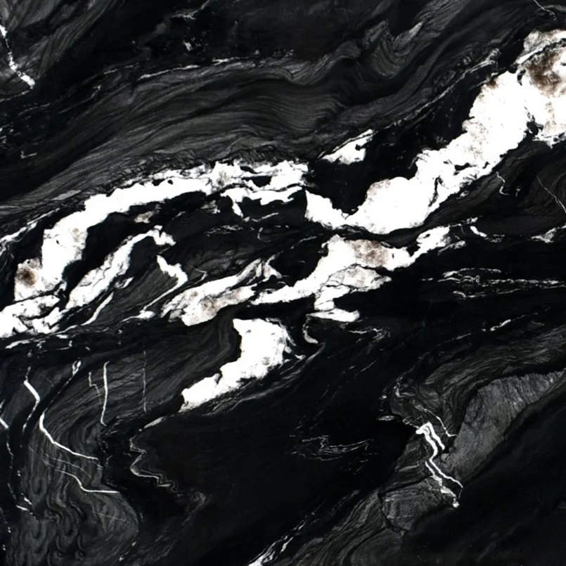 Andes Black quartzite slab
