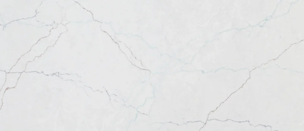 Calacatta Miraggio Seaglass quartz slab