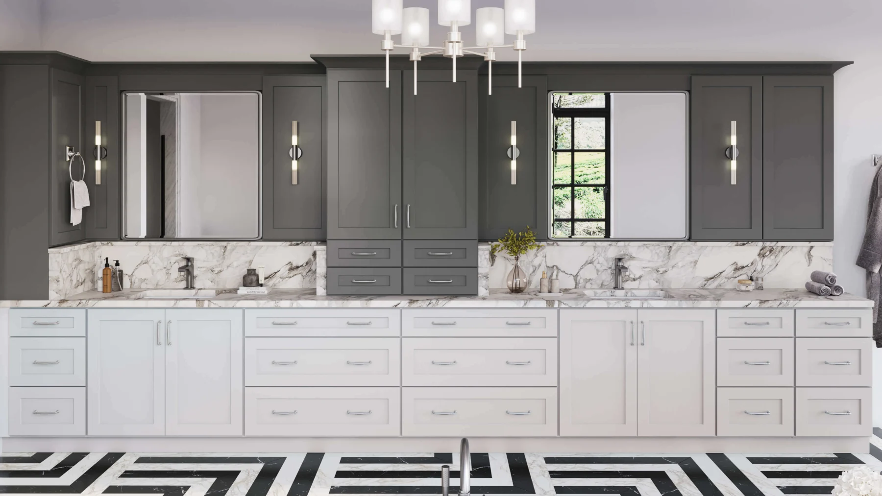 Greystone Shaker in a finished kitchen