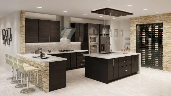 Tempo Dark Wilderness in a finished kitchen