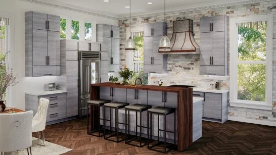 Tempo Grey Wilderness in a finished kitchen