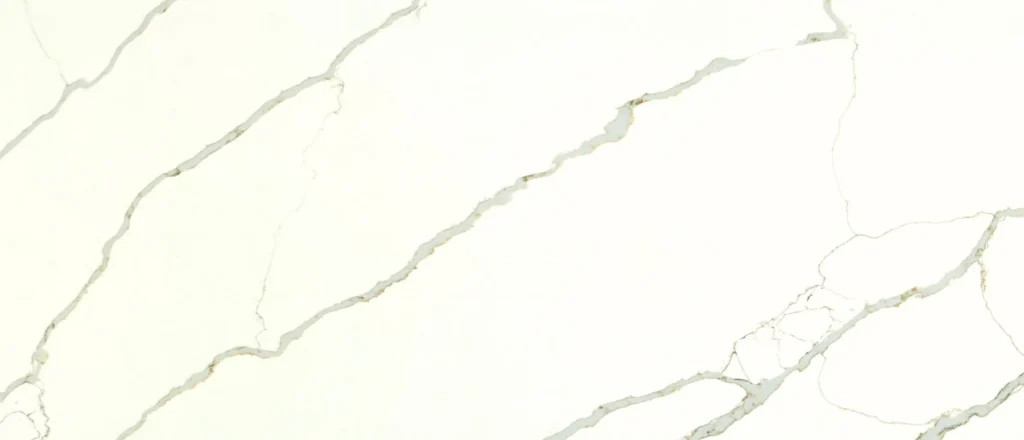 New Calacatta Laza Gold quartz slab