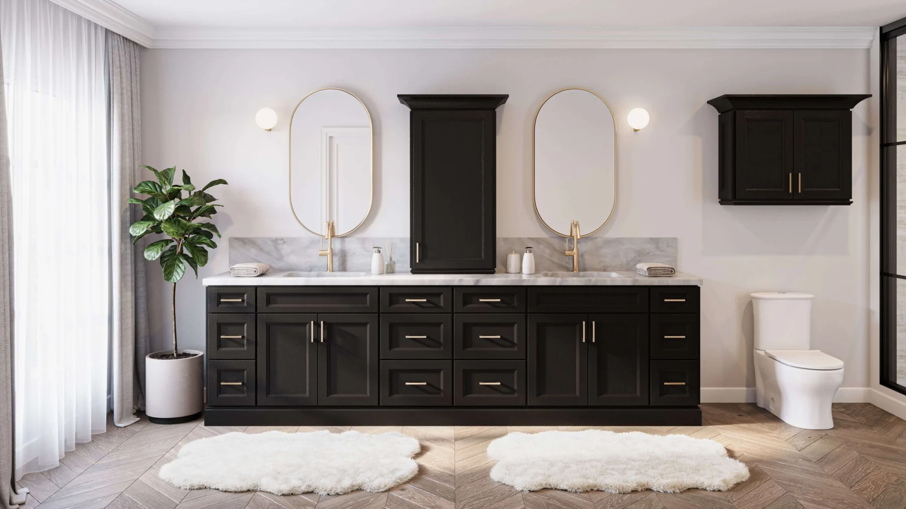 Onyx Oak in a finished kitchen
