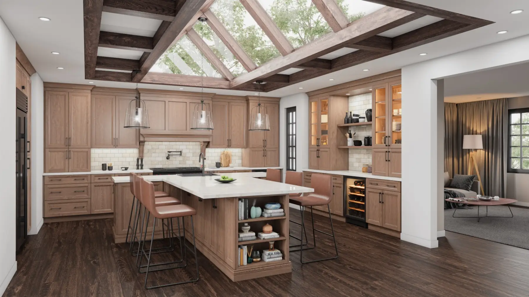 Oakley Tawny Brown in a finished kitchen