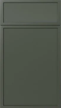 Slim Shaker Green cabinet door