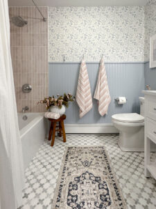 Vera Anne Pattern Polished styled in a finished room