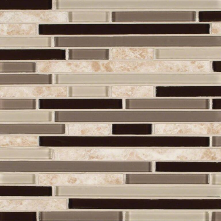 Amalfi Cafe Interlocking Pattern 6mm mixed materials backsplash tile