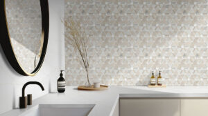 Angora Floralis Polished styled in a finished room