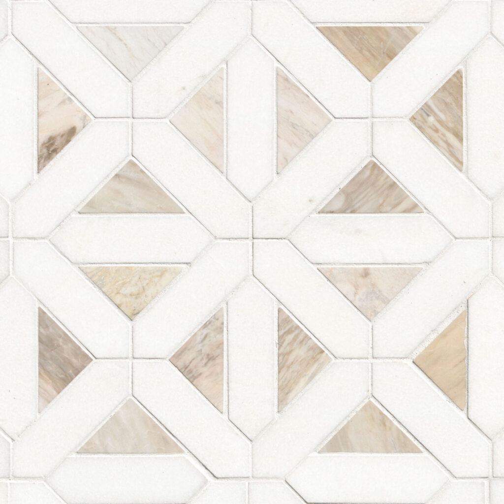 Angora Geometric Pattern backsplash tile