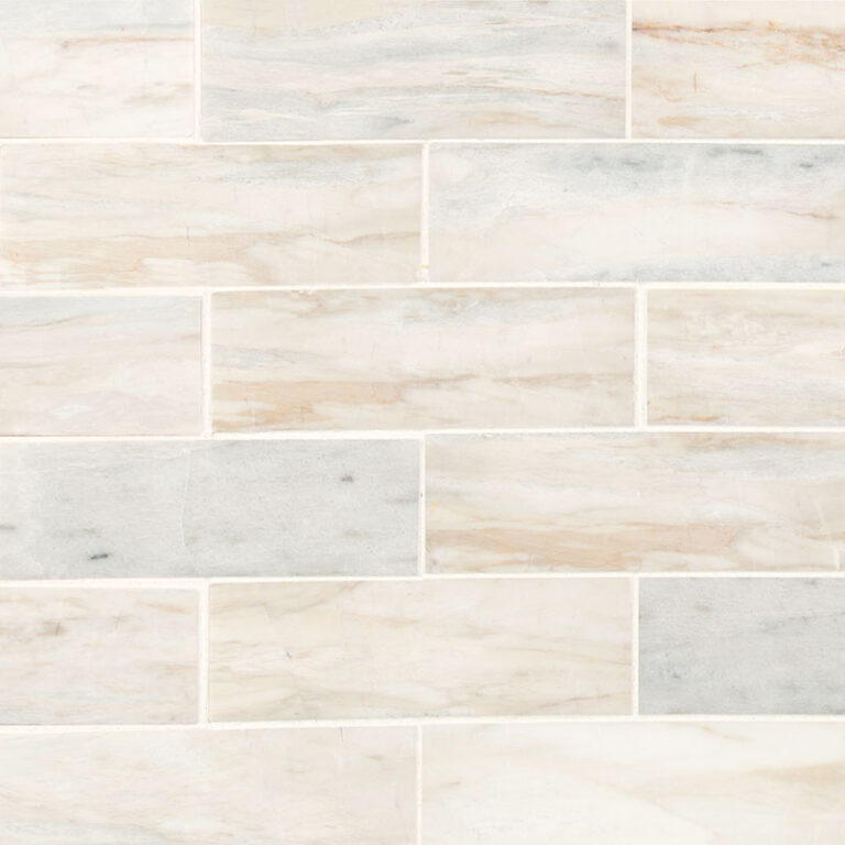 Angora Subway 2×6 Polished natural stone backsplash tile