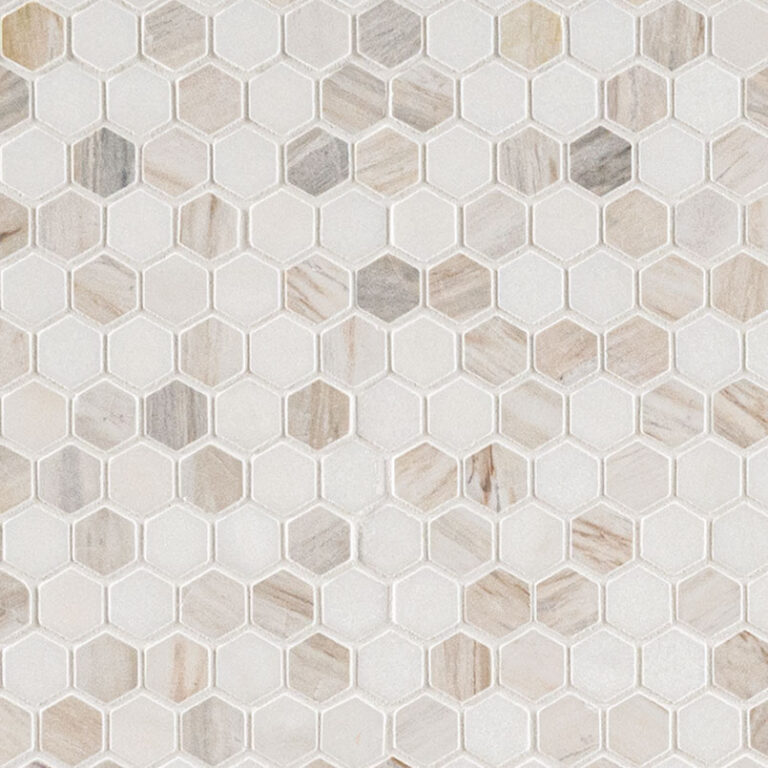 Angora Tibi Polished glass backsplash tile