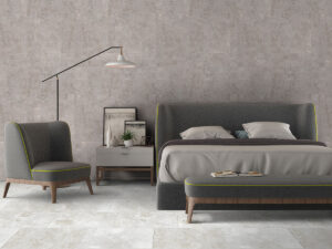 Ansello Grey Ceramic styled in a finished room