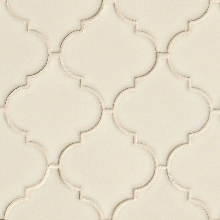 Antique White Arabesque ceramic backsplash tile