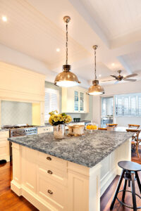 Antique White Arabesque styled in a finished room