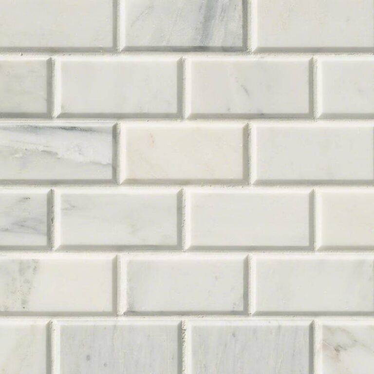 Arabescato Carrara 2×4 Honed Subway natural stone backsplash tile