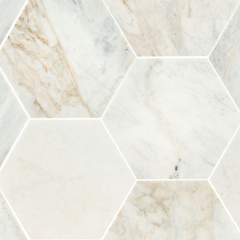 Arabescato Venato Hexagon Honed natural stone backsplash tile