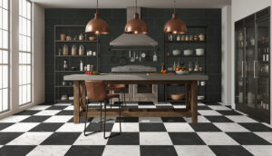 Architecta Graphite styled in a finished room