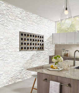 Aria Bianco styled in a finished room