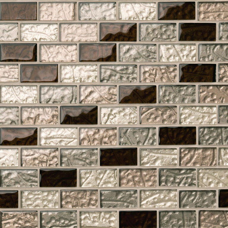 Crystallized Glass Blend 8mm Ayres Blend Brick glass backsplash tile