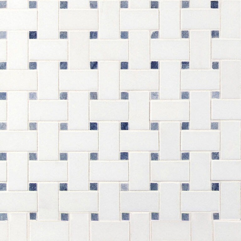 Azula Basketweave glass backsplash tile