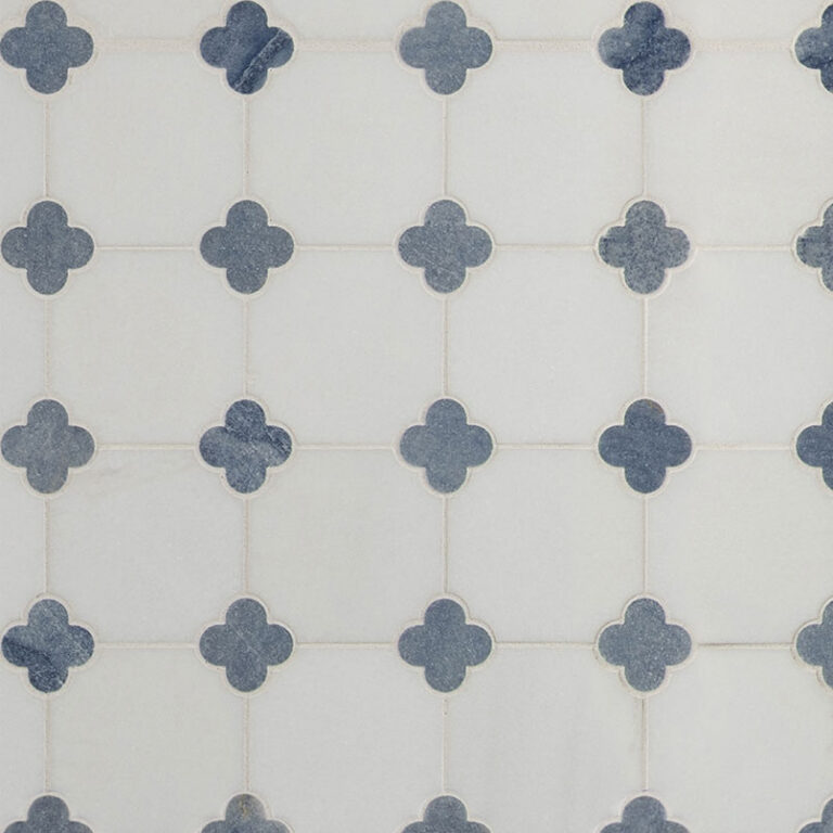 Azula Floret glass backsplash tile