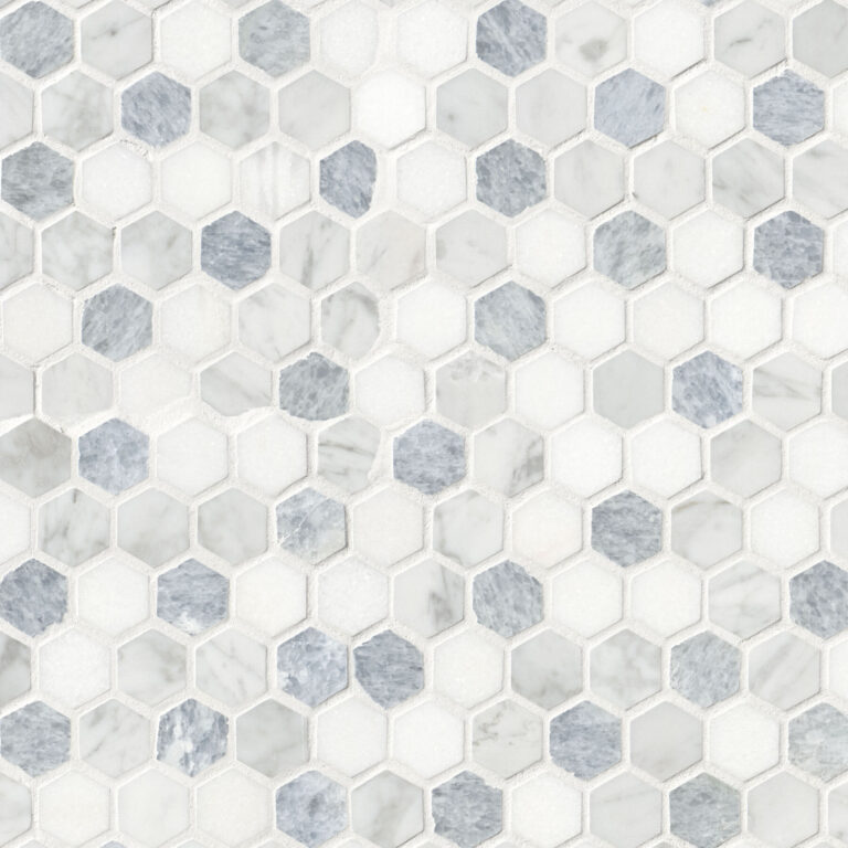 Azula Hexagon Mosaic glass backsplash tile