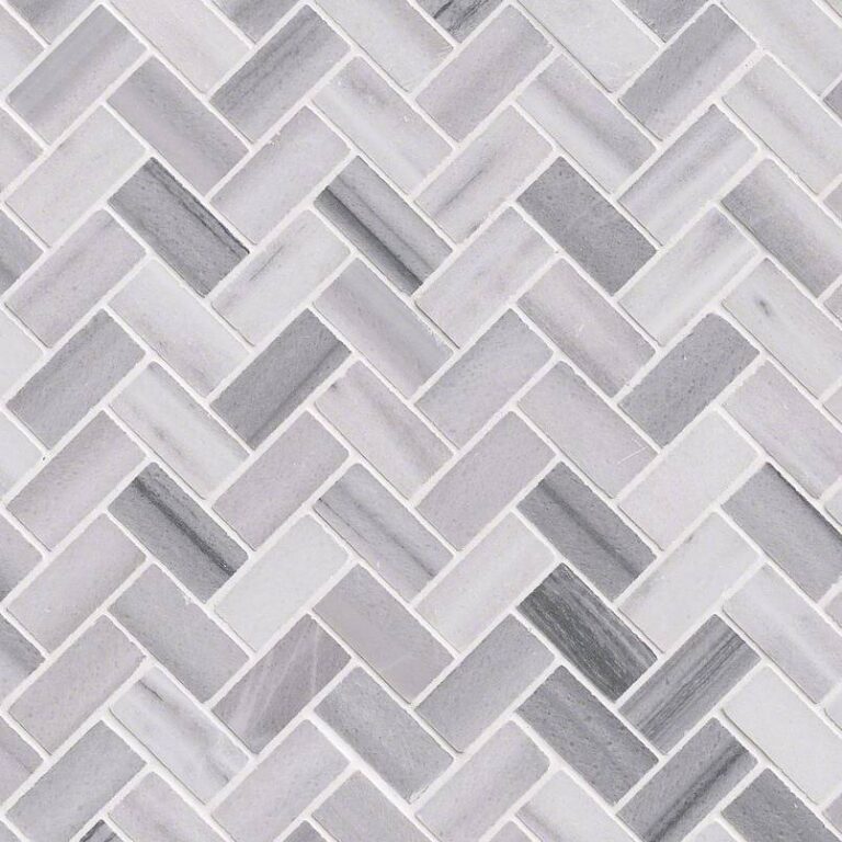 Bergamo Herringbone Polished natural stone backsplash tile