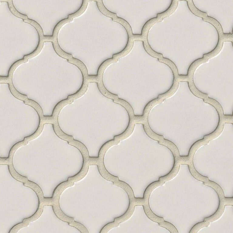 Bianco Arabesque porcelain backsplash tile