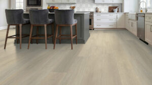 Bianco Dolomite Alana Polished styled in a finished room