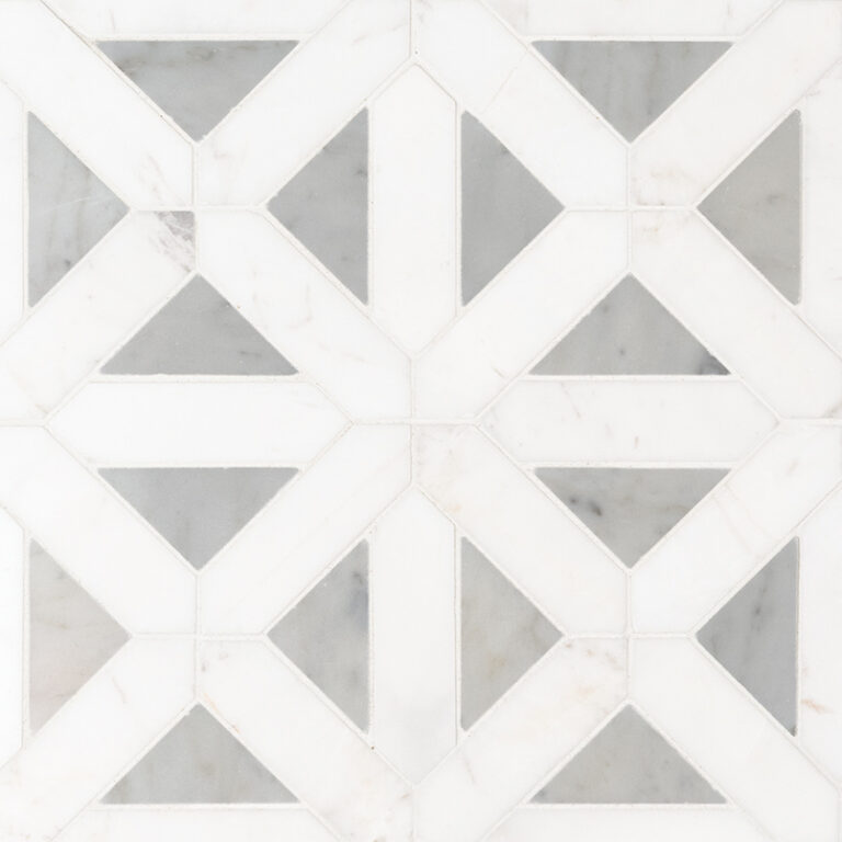 Bianco Dolomite Geometrica Polished natural stone backsplash tile