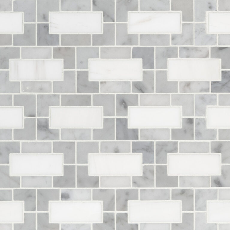 Bianco Dolomite Lynx Polished glass backsplash tile