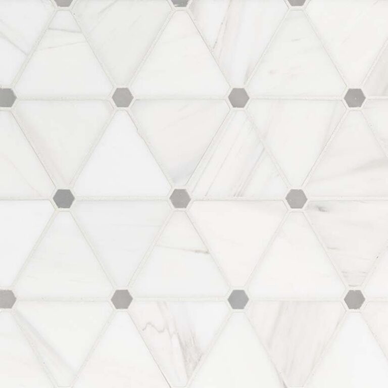 Bianco Dolomite Pinwheel Polished Marble Mosaic natural stone backsplash tile