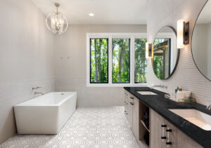 Bianco Dolomite Regency Polished Marble styled in a finished room