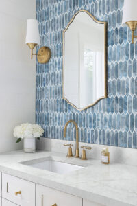 Blue Shimmer Picket 6mm styled in a finished room
