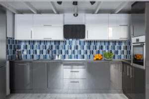 Boathouse Blue Picket 8mm styled in a finished room