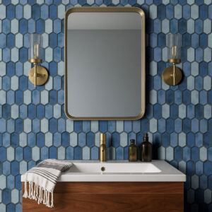 Boathouse Blue Picket 8mm styled in a finished room