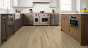 Alpine White Reclaimed Clay Brick styled in a finished room