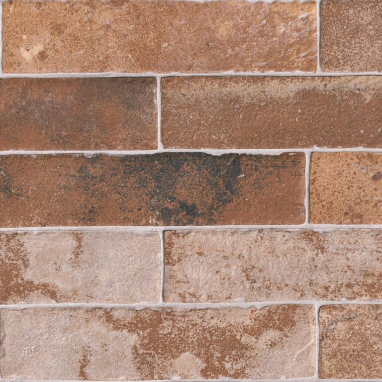 Brickstone Red 2×10 porcelain backsplash tile