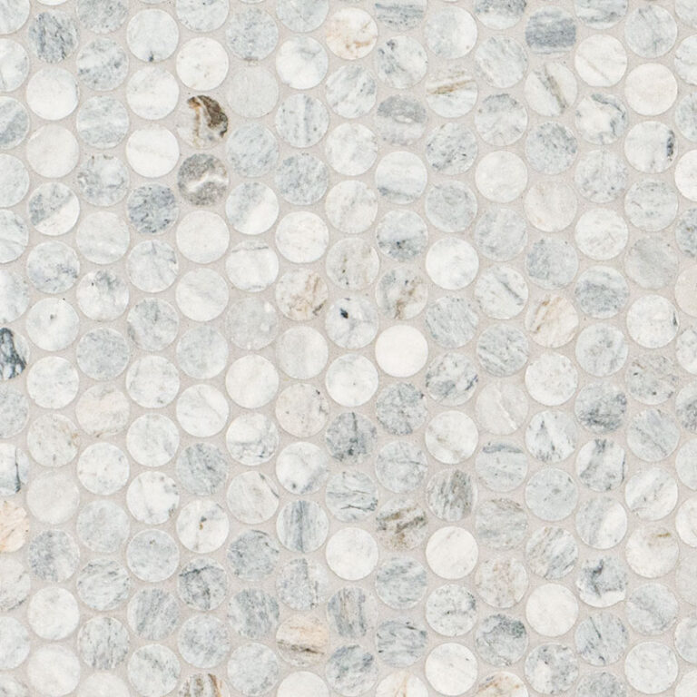 Capri Blue Round Honed natural stone backsplash tile