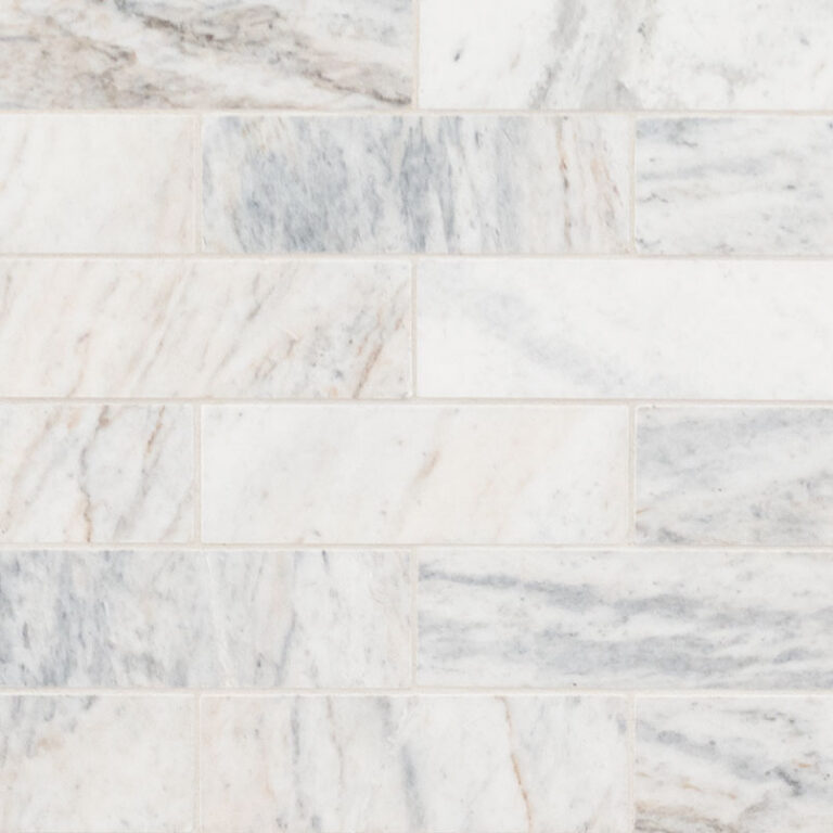 Capri Blue Honed Subway Tile 2×6 ceramic backsplash tile