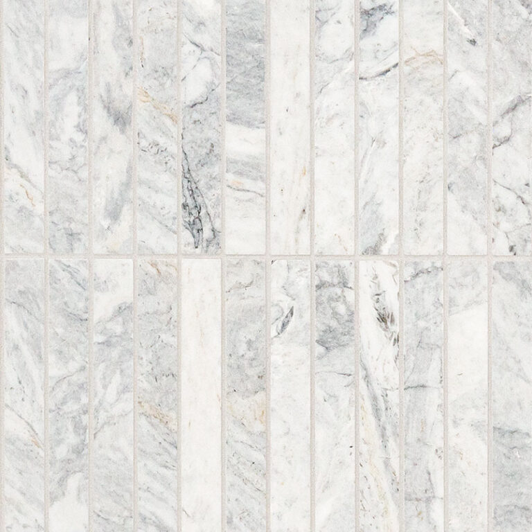 Capri Blue 1×6 Stack Pattern Honed natural stone backsplash tile