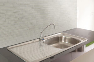 Carrara Matte 1x4x6mm styled in a finished room