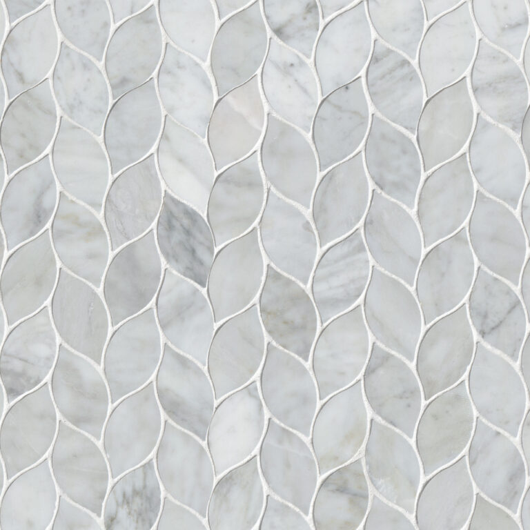 Carrara White Blanco Pattern Honed natural stone backsplash tile