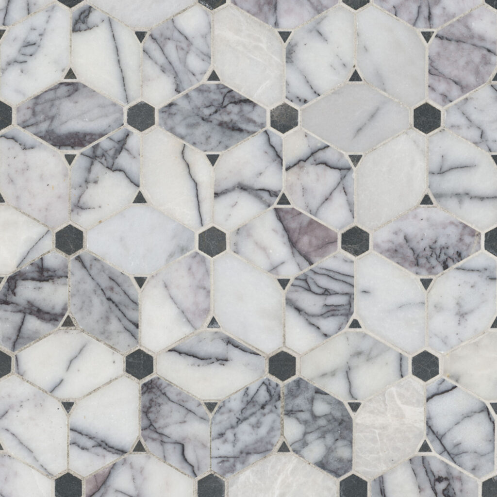 Cecily Lilac Polished backsplash tile