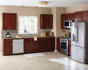 Champagne Toast Interlocking Pattern 4mm styled in a finished room