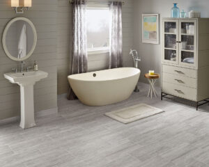 Charisma White Ceramic styled in a finished room