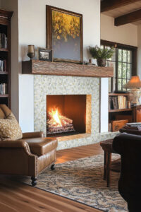 Cloudland 2″ Hexagon Polished styled in a finished room