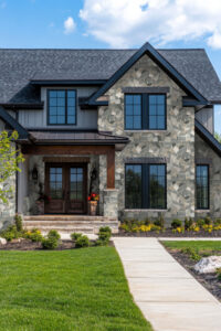 Colorado Springs Fieldstone styled in a finished room