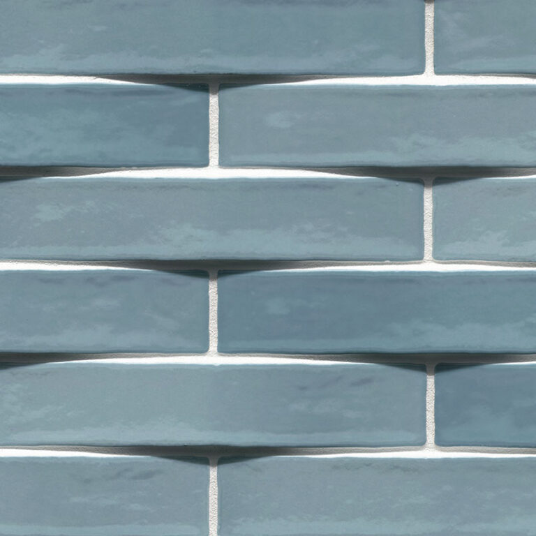 Convex Acqua ceramic backsplash tile