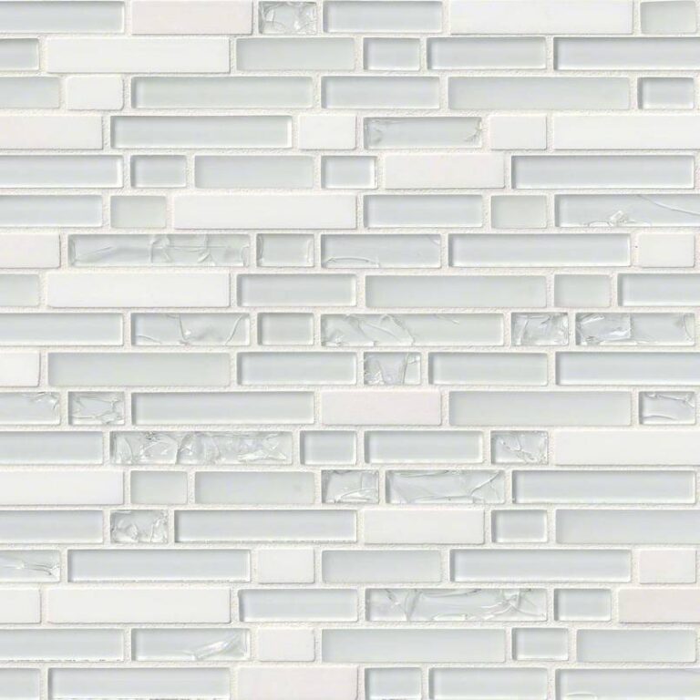 Delano Blanco 6mm mixed materials backsplash tile